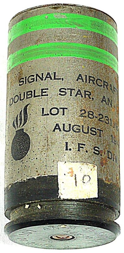 Сигнальная авиационная ракета калибра 37-мм зеленого огня двойной звездки с алюминиевой гильзой