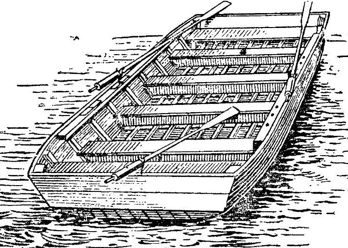 Рисунок лодки понтонного парка ДДП