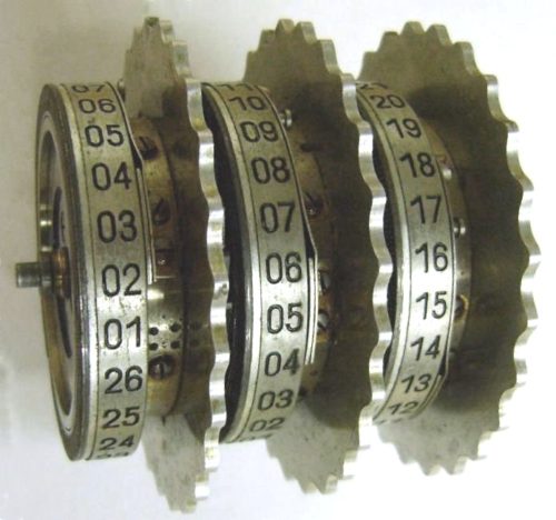 Вал с тремя роторами машины Enigma