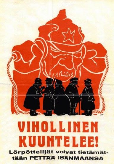 Пропагандистские плакаты Финляндии.