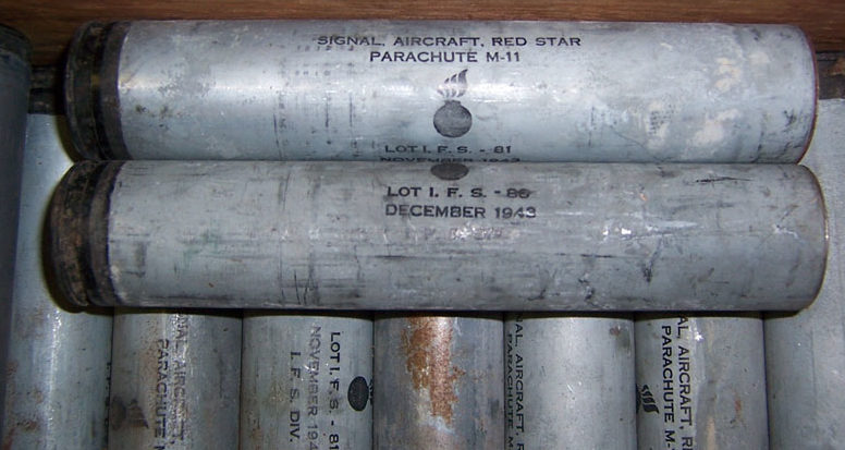 Сигнальная авиационная ракета калибра 37-мм красного огня М-11 с алюминиевой гильзой