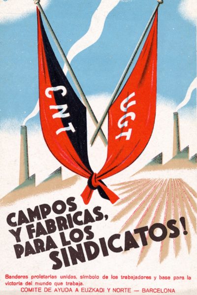 Пропагандистские плакаты Испании.