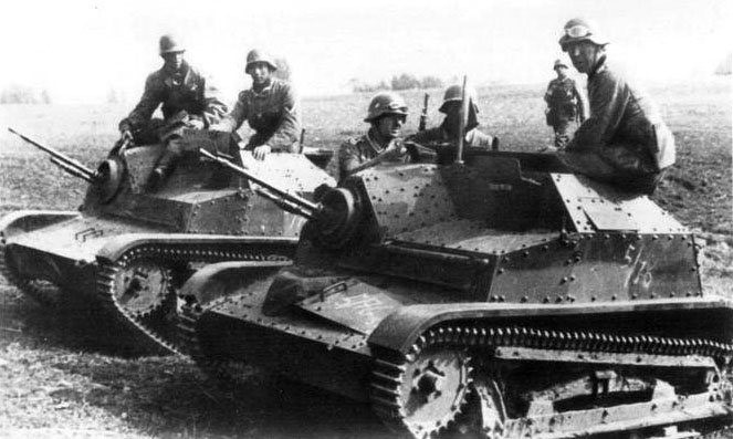 Захваченная немцами танкетка Panzerkampfwagen TK-3/TKS(p)