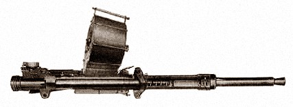 Авиапушка Type 99-1 в фиксированном варианте с барабанным питанием на 45 выстрелов