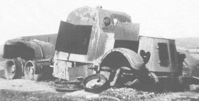 Средний химический бронеавтомобиль КС-18 уничтоженный в бою