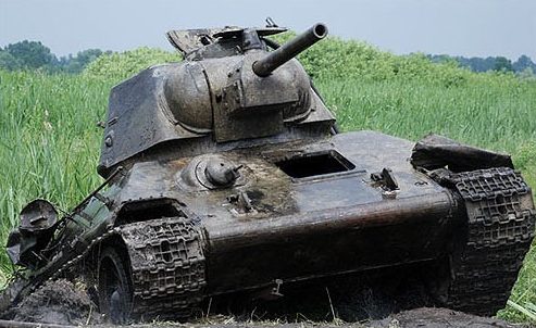 Средний танк Т-34 образца 1940 г. с 76-мм