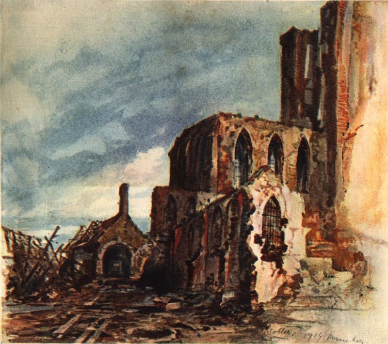 Руины монастыря в Мешен. 1914 г.