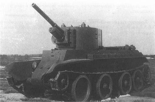 Танк БТ-7А с пушкой Ф-32