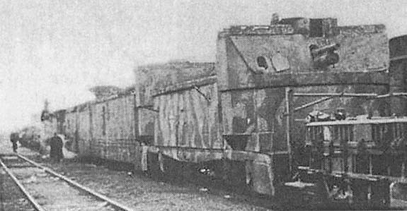 Подбитый немцами бронепоезд «Poznańczyk».