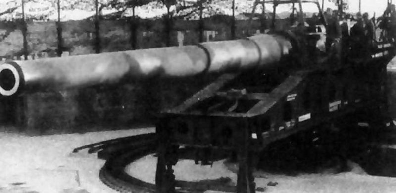 Железнодорожное орудие 340-mm M-1912 (St. Chamond).