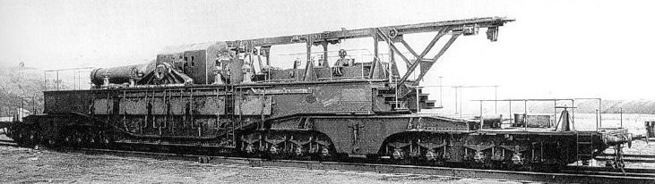 Железнодорожная гаубица Obusier de 520 modèle 1916