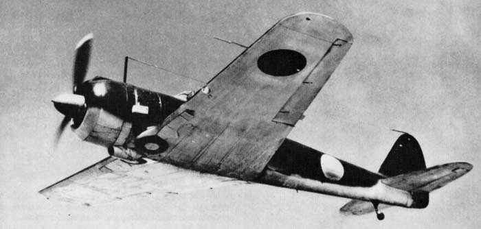 Истребитель Nakajima Ki-43 Hayabusa.