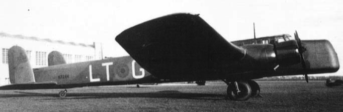 Бомбардировщик Armstrong Whitworth Whitley-II