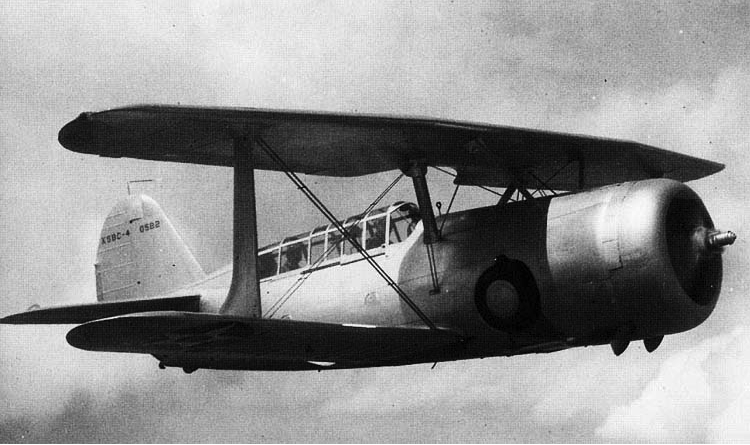 Палубный бомбардировщик Curtiss Helldiver - XSBC-4