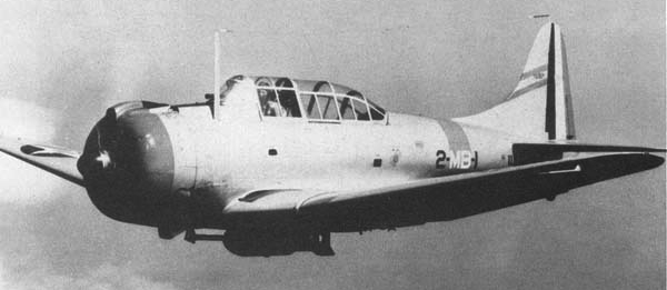 Палубный бомбардировщик Dauntless Douglas - SBD-1
