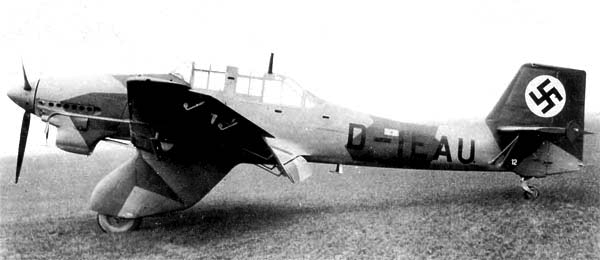 Бомбардировщик Junkers Ju 87-А