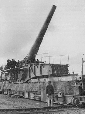 железнодорожное орудие 28-cm Schwere Bruno К(Е).