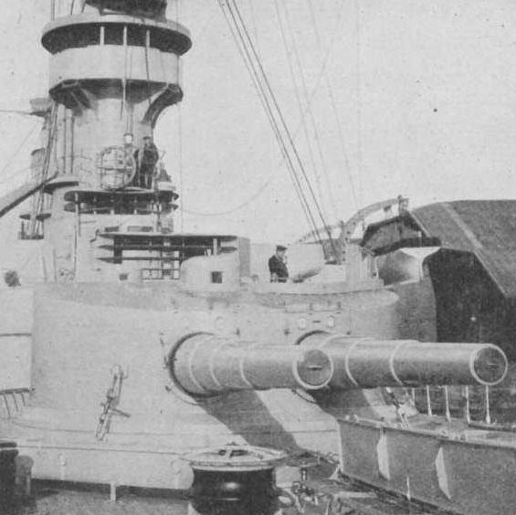 Орудие 21-cm/40 SK L/40. Двухорудийный корабельный вариант