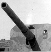 Береговое орудие 15-cm/55 SK C/28 в одноорудийной башне