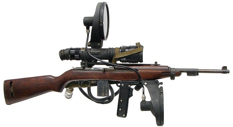 Снайперский карабин М-3 Carbine с ночным прицелом.