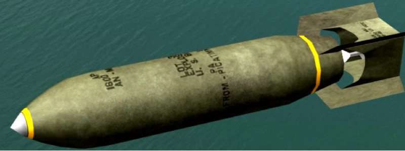 Рисунок бронебойной бомбы AN-Mk-1