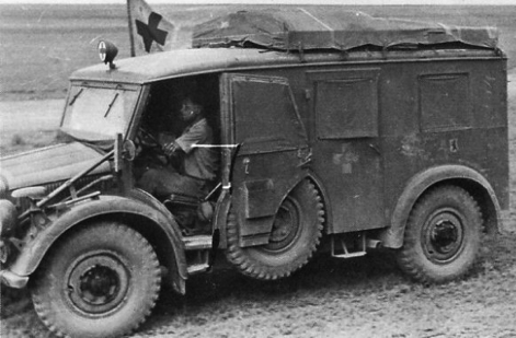 Санитарный фургон Horch 108 (Kfz-31).