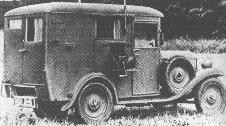 Фургон полевой связи на базе  Polski Fiat-508/518