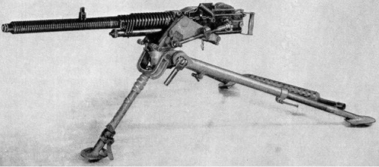 Пулемет Hotchkiss М-1930 на пехотном станке