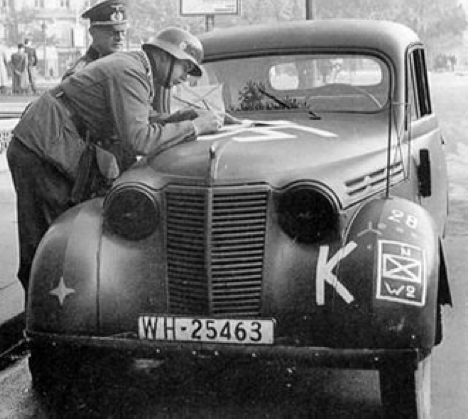 Renault Juvaquatre на службе Вермахта