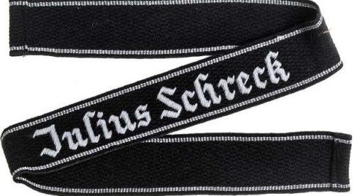 Нарукавная солдатская лента 1-й штандарт СС Julius Schreck.