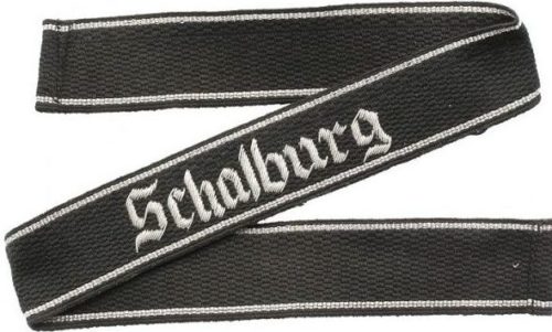 Нарукавная офицерская лента добровольческого полка СС «Шальбург».