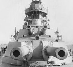 Корабельное орудие BL-15 inch Mk-I в двухорудийной установке