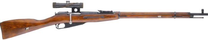 Снайперская винтовка Мосина образца 1891/30 г. с оптическим прицелом ПУ