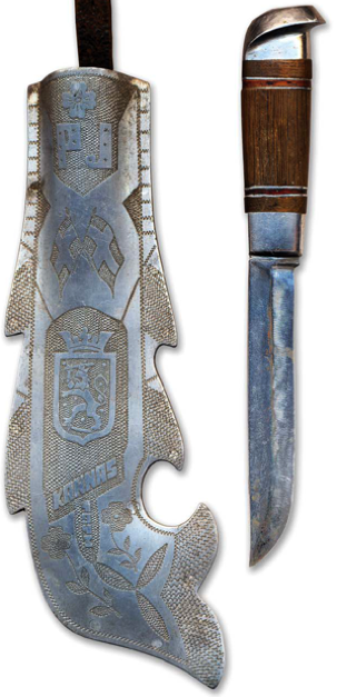 Финский нож кустарного изготовления периода зимней 1939-1940 гг. и второй мировой войн