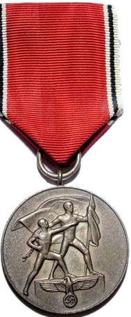 Аверс медали «В память 13 марта 1938».