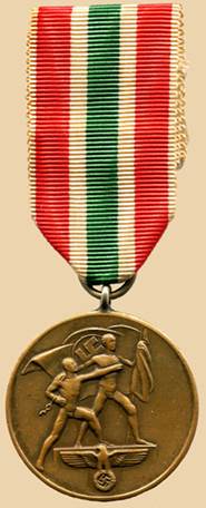 Аверс медали «В память 22 марта 1939».