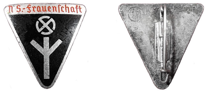 Аверс и реверс членского знака NSF периода 1938-1945 годов.