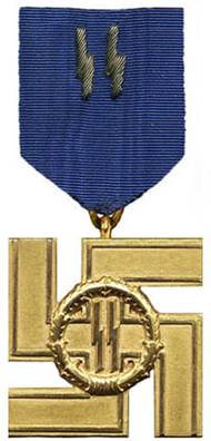 Аверс медали за 25 лет службы в СС.