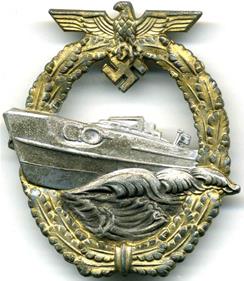 Знак торпедных катеров образца 1943 года.