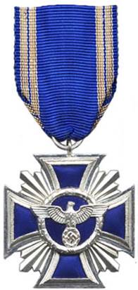 Аверс медали за 15 лет службы в НСДАП.