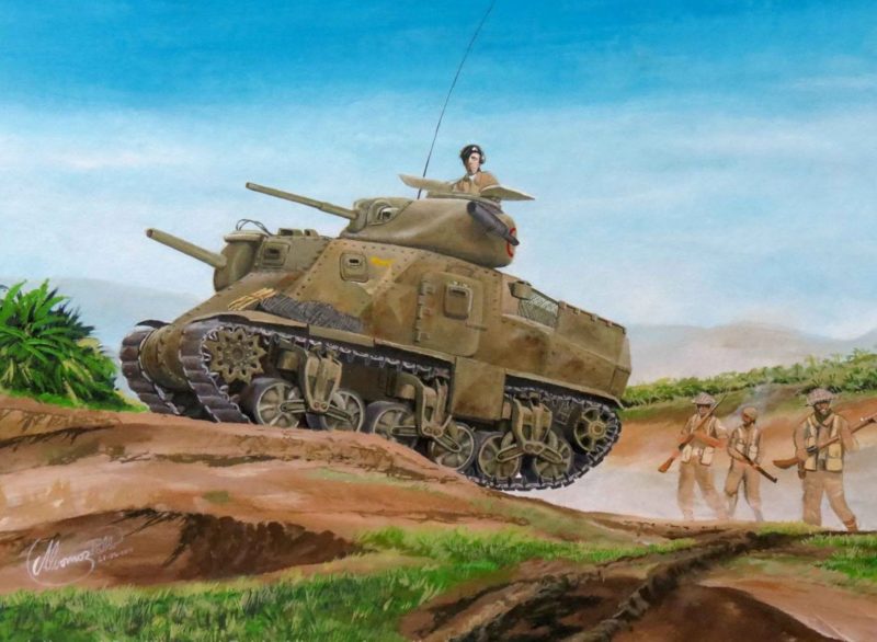 Albornoz Pablo. Танк М-3 Grant Mk1