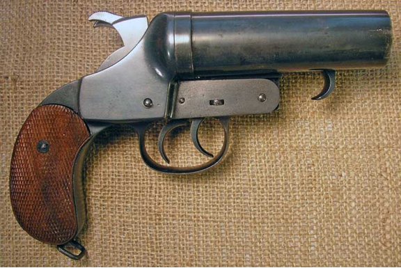 Двухствольный сигнальный пистолет Nambu Early Kayaba Double Flare Pistol