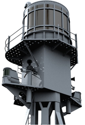 Модель антенны корабельной РЛС Type-273