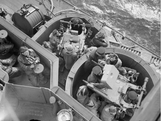 Система ПВО Pom-pom director Mk-IV с РЛС Type 282 на линкоре HMS King George V