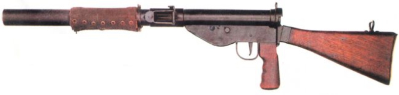 Бесшумный пистолет-пулемет STEN Mk-VI