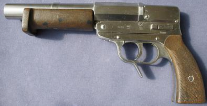 Двухствольный сигнальный пистолет Lauflose Fliegerpistole System Eisfeld model L
