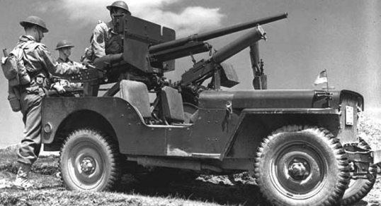 Противотанковая пушка «Виллис» оснащён пушкой M-3