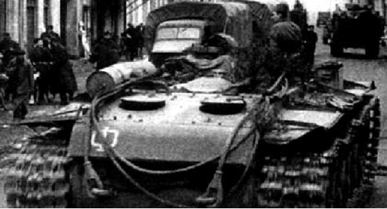 Танковый тягач на базе танка КВ-1С