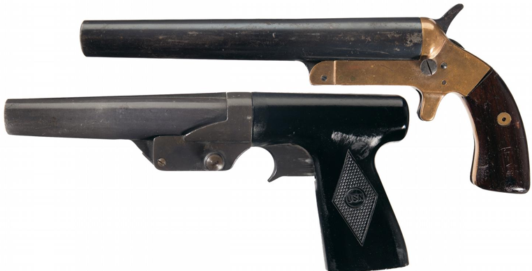Вверху сигнальный пистолет Remington Mk-III. Внизу – Mk-5 R.F