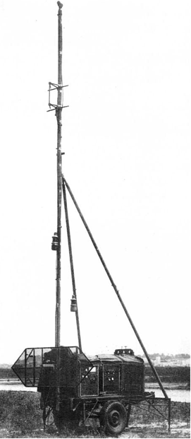 Передвижная РЛС SCR-592 (AN/CRN-2) на прицепе V-1